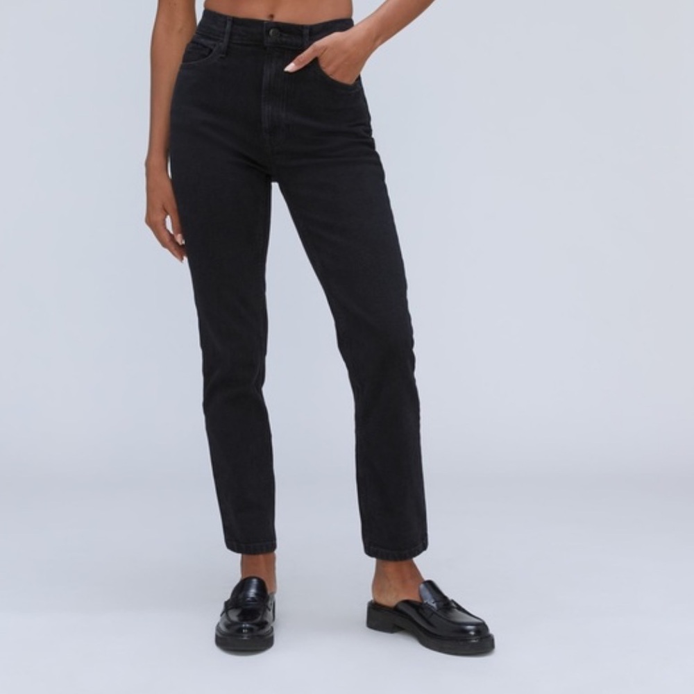 Everlane Women's Original Cheeky Black Jean